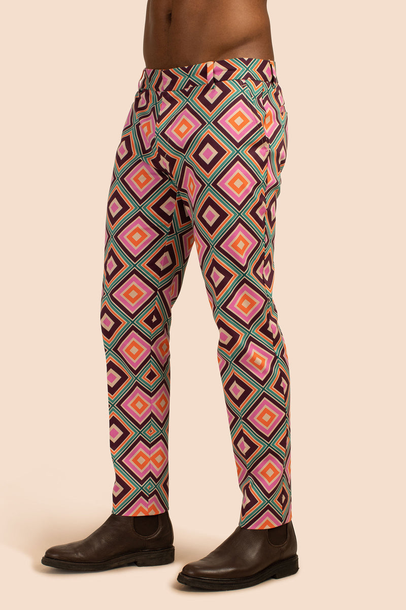 CLYDE SLIM TROUSER in MULTI additional image 3