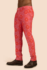 CLYDE SLIM TROUSER in ROJO MULTI additional image 2