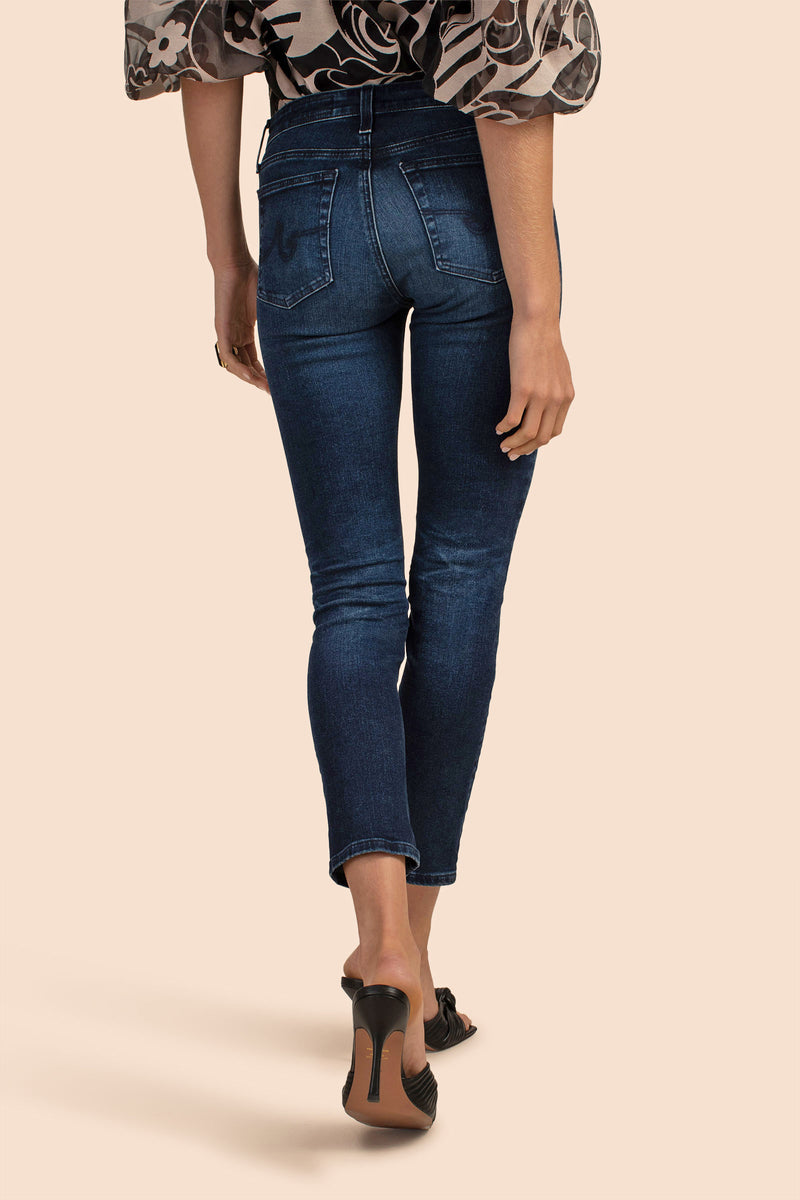 AG  DARK WASH PRIMA ANKLE SLIM STRAIGHT JEAN in INDIGO additional image 1