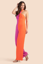 WONDERMENT 2 JUMPSUIT in HYACINTH/FIRE ISLAND ORANGE additional image 3