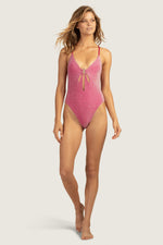 COSMOS CUT-OUT ONE-PIECE MAILLOT SWIMSUIT in PLANETARY PINK additional image 2
