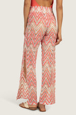 SERAFINA TIE FRONT PANT in MULTI additional image 1