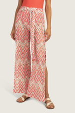 SERAFINA TIE FRONT PANT in MULTI