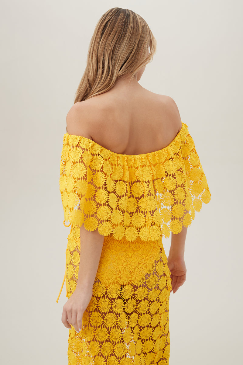 BARDOT OFF THE SHOULDER TOP in DAISY additional image 5