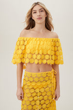 BARDOT OFF THE SHOULDER TOP in DAISY additional image 3