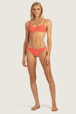 EMPIRE LUREX UNDERWIRE TOP in PAPAYA ORANGE additional image 2