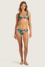 INDIA GARDEN BANDED HALTER TOP in MULTI additional image 2