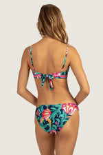 INDIA GARDEN BANDED HALTER TOP in MULTI additional image 1