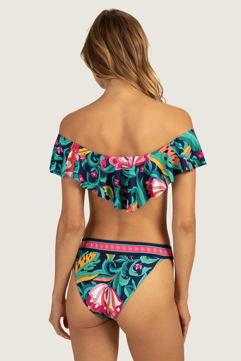 INDIA GARDEN OFF THE SHOULDER BANDEAU TOP in MULTI additional image 1