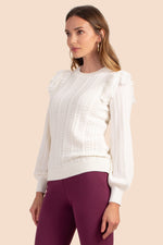 SANDY SWEATER in IVORY additional image 2