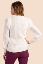 SANDY SWEATER in IVORY additional image 1