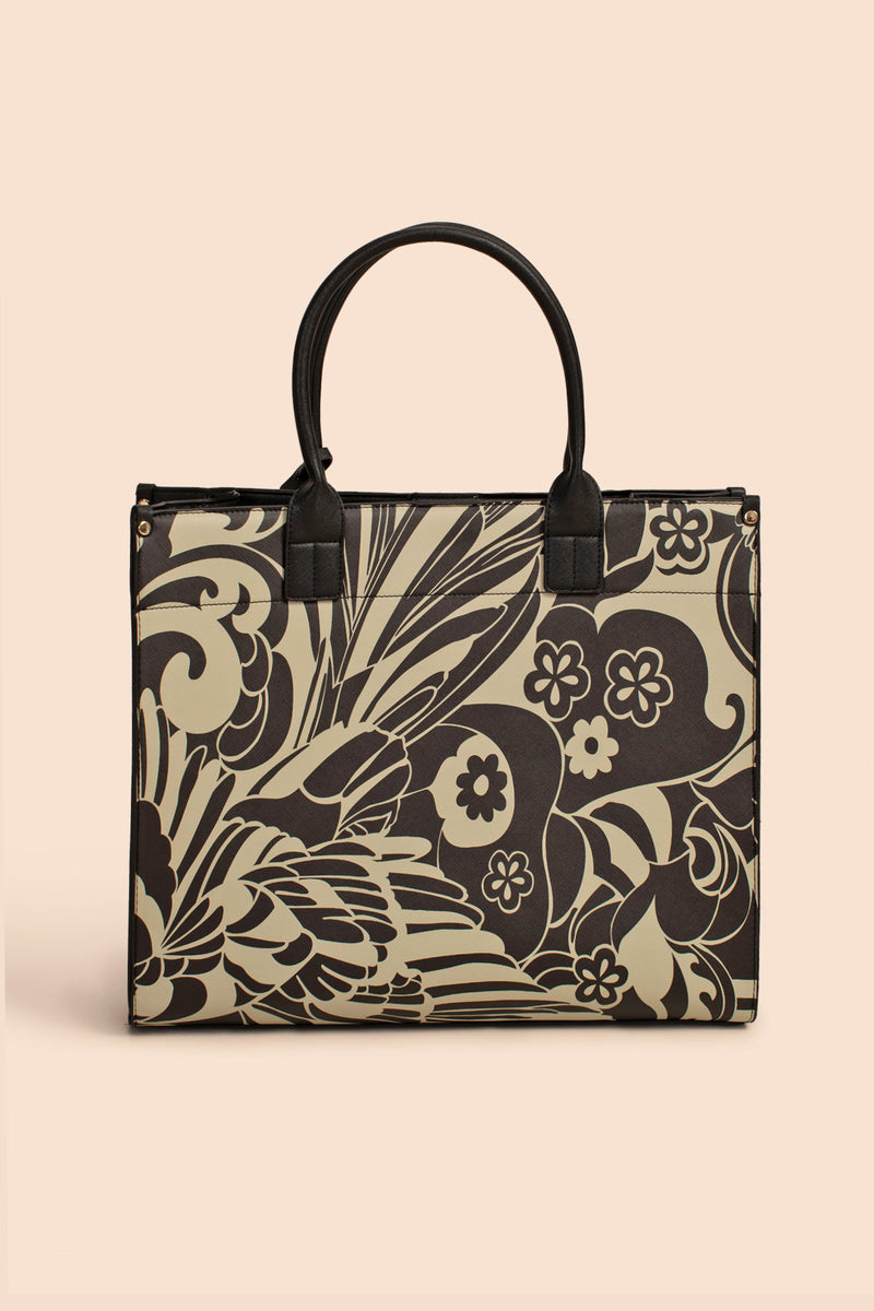 ISLAND BREEZE TOTE in DRIFTWOOD/BLACK additional image 1