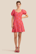 DEVI DRESS in ROJO MULTI additional image 3