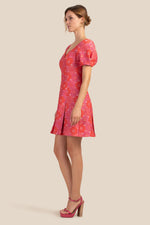 DEVI DRESS in ROJO MULTI additional image 2