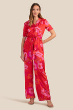 LILIES JUMPSUIT in ROJO MULTI additional image 1