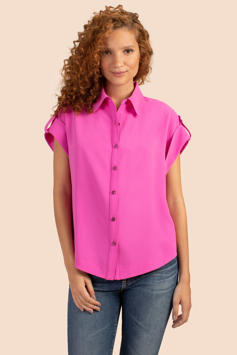 SIMPATICO TOP in SNAPDRAGON PINK