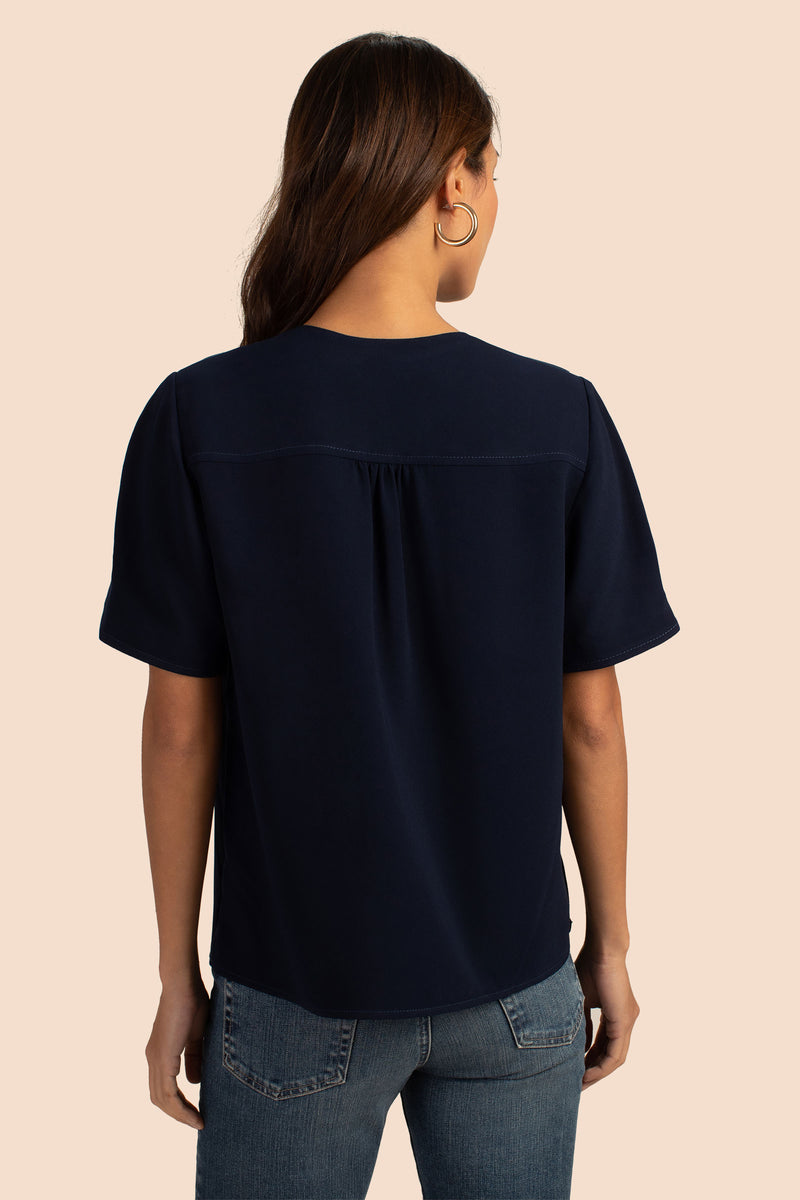 AMETHYST TOP in INDIGO additional image 8