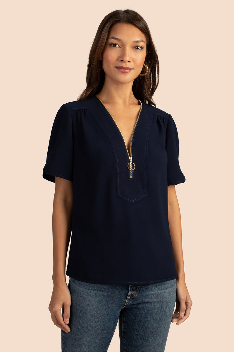 AMETHYST TOP in INDIGO additional image 7