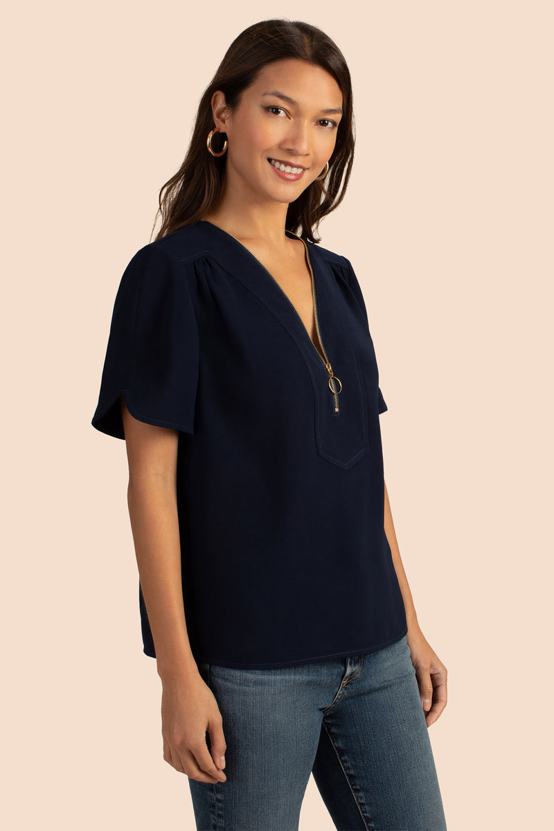 AMETHYST TOP in INDIGO additional image 9