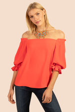 EQUINOX TOP in POPPY additional image 3