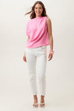 PIXIE SHOULDER TOP in COTTON CANDY SKY additional image 9