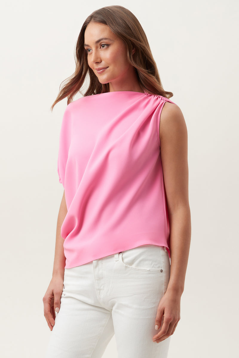 PIXIE SHOULDER TOP in COTTON CANDY SKY additional image 8