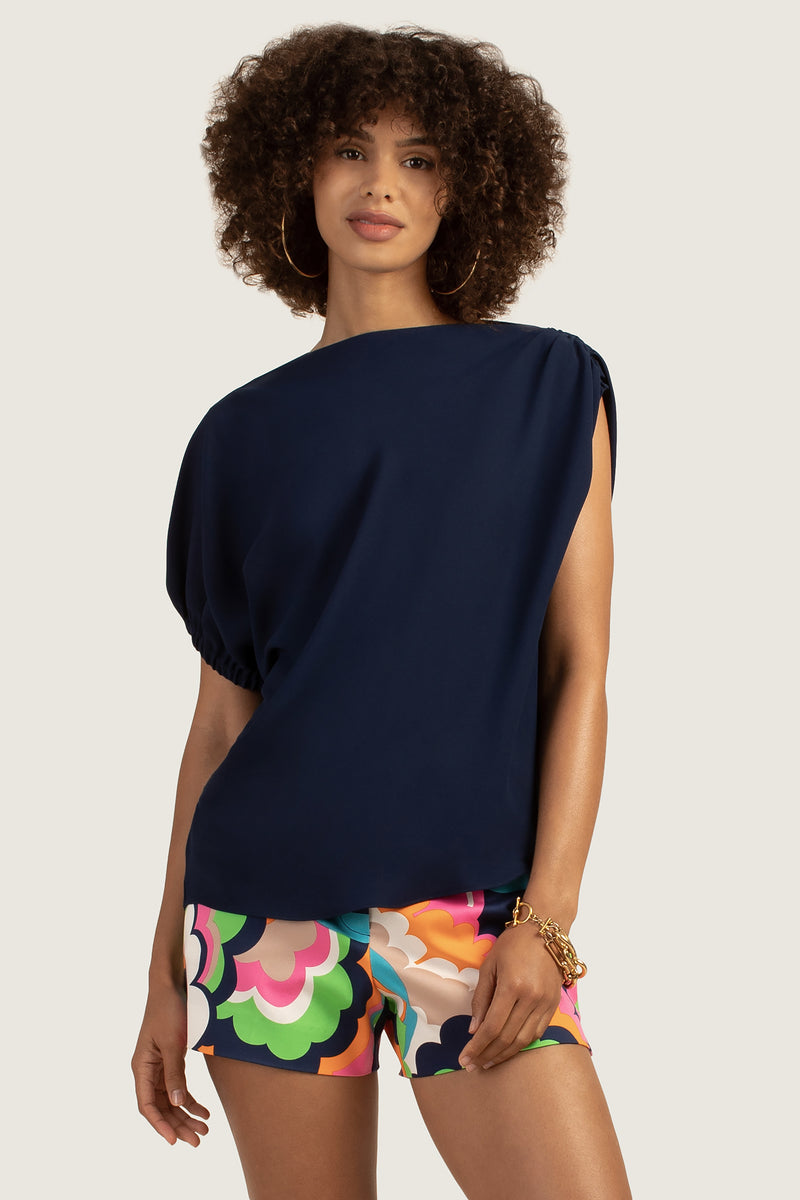 PIXIE SHOULDER TOP in INK
