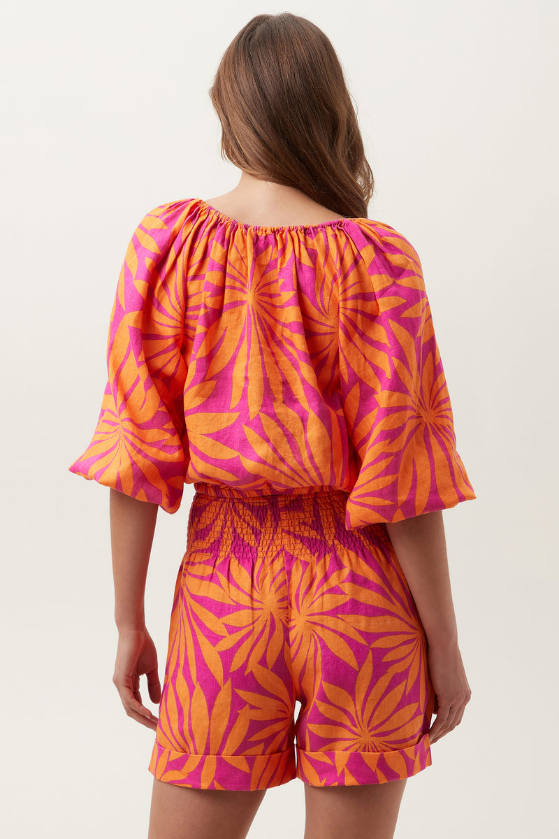 LUNAH TOP in SUNSET PINK/TANGERINE DREAM additional image 1