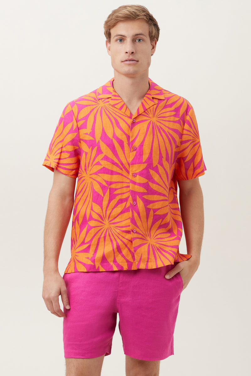 FELIX SHIRT in SUNSET PINK/TANGERINE DREAM additional image 4