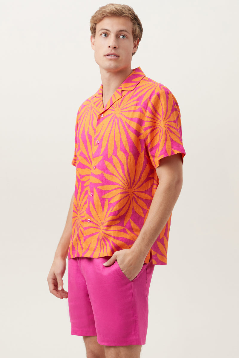FELIX SHIRT in SUNSET PINK/TANGERINE DREAM additional image 8