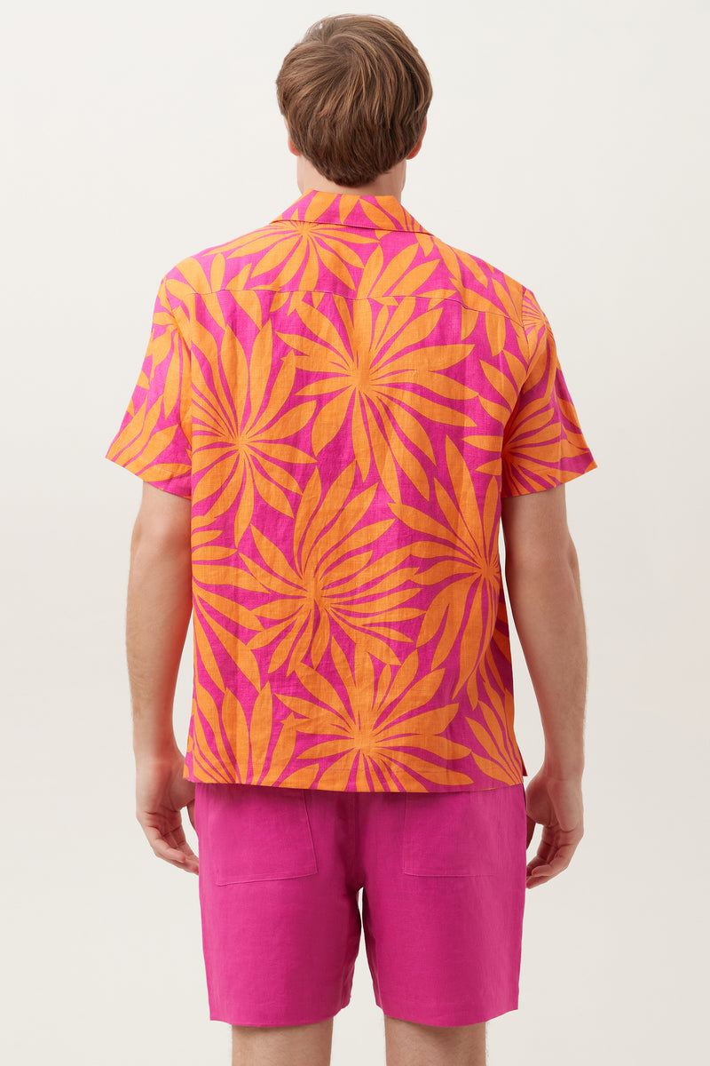 FELIX SHIRT in SUNSET PINK/TANGERINE DREAM additional image 5