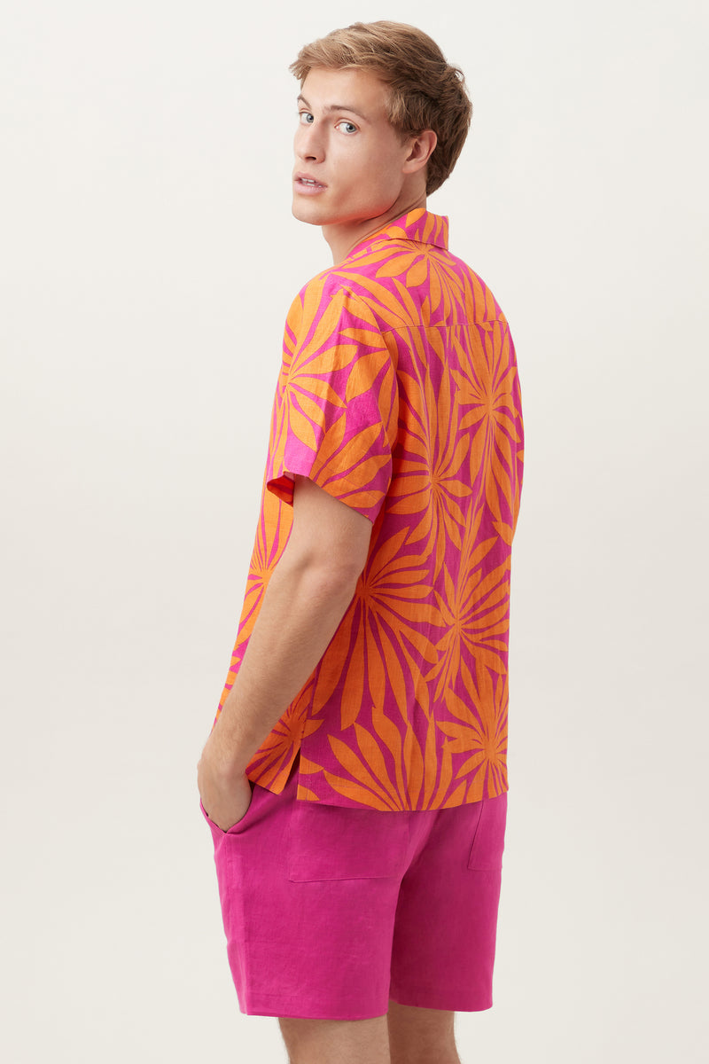 FELIX SHIRT in SUNSET PINK/TANGERINE DREAM additional image 7