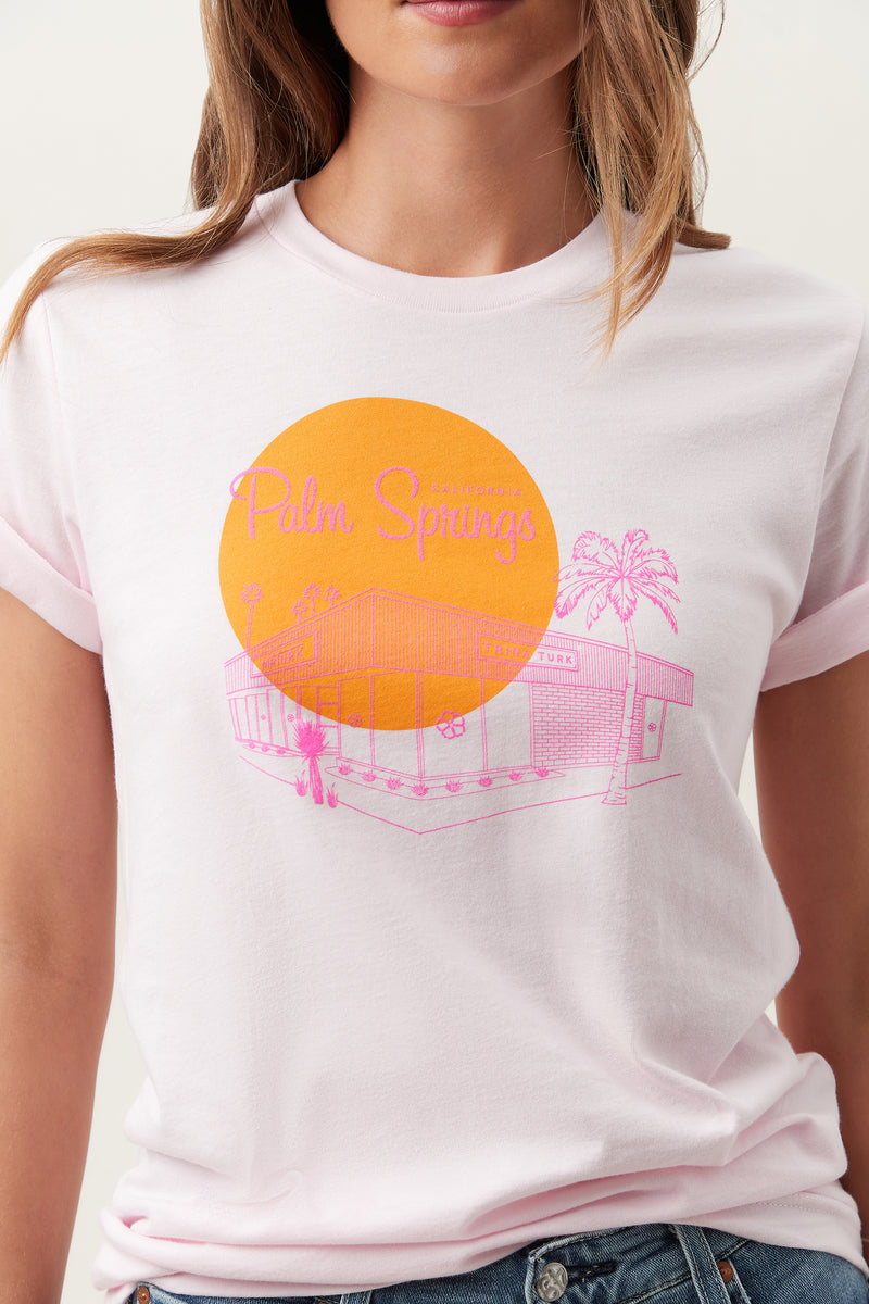 PALM SPRINGS TEE in LIGHT PINK additional image 1