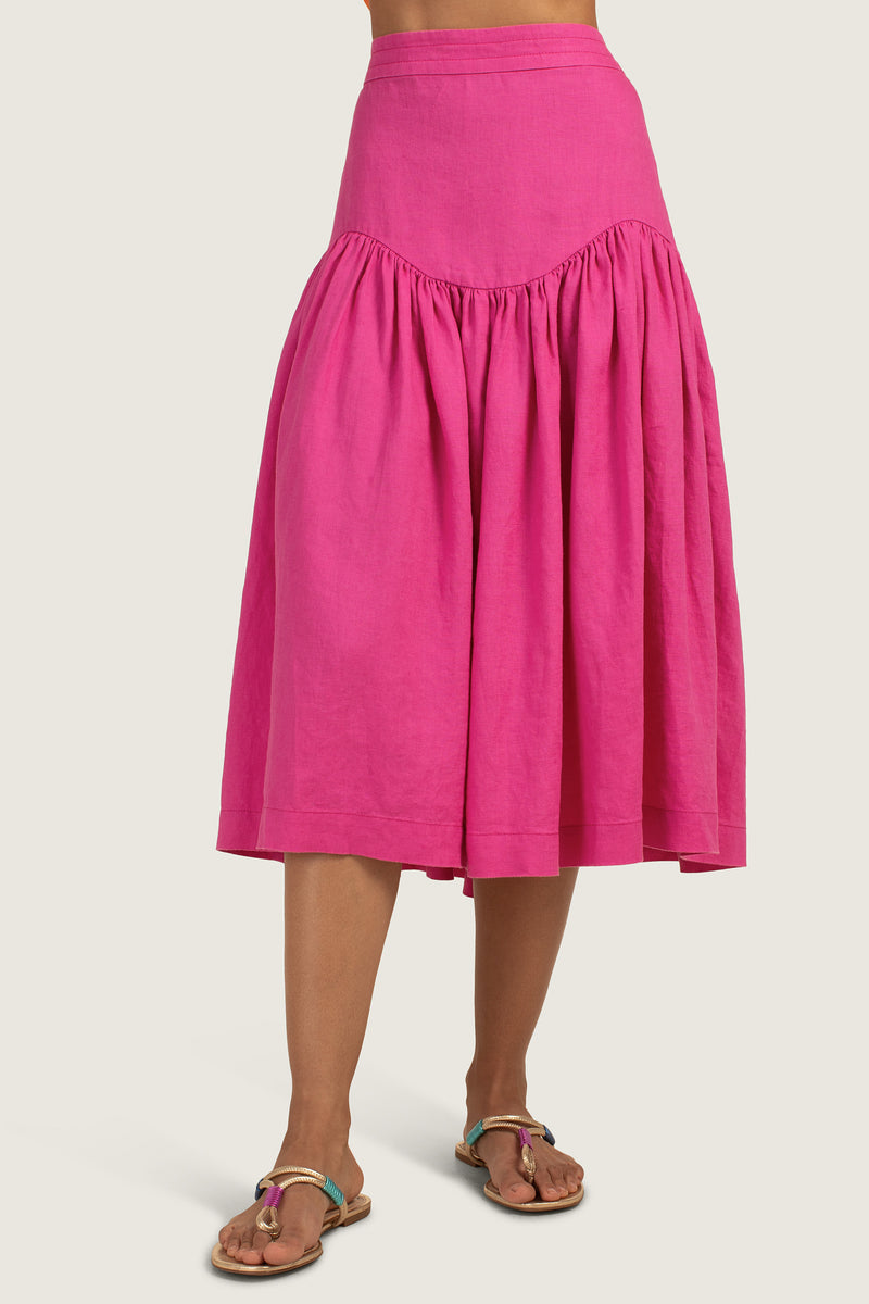 PALLY SKIRT in SUNSET PINK