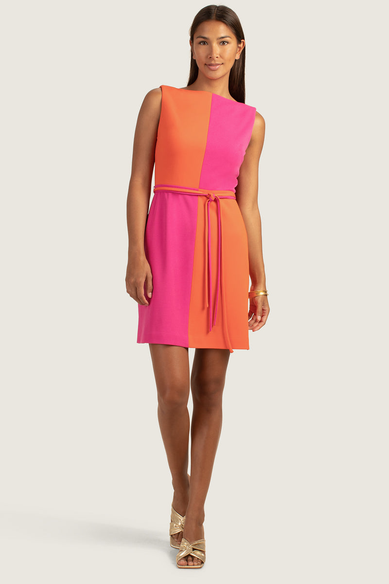 COCO DRESS in SOLAR FLARE/SUNSET PINK additional image 1