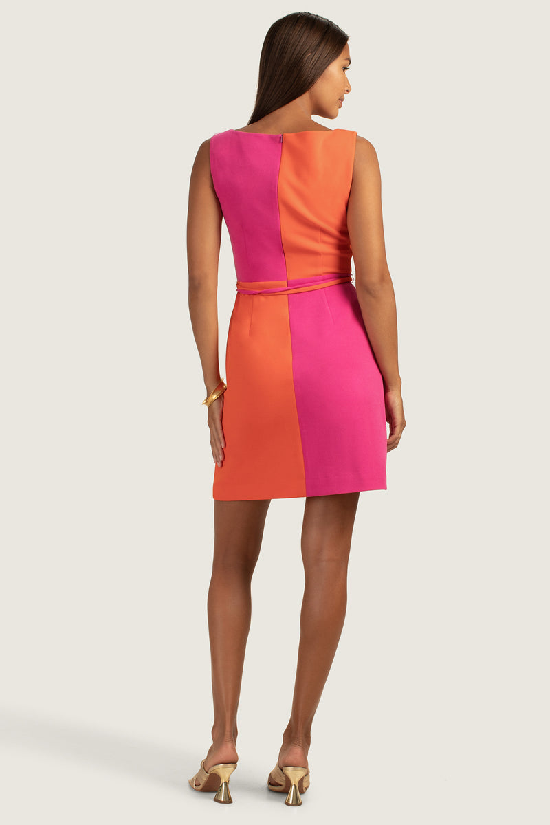 COCO DRESS in SOLAR FLARE/SUNSET PINK additional image 2