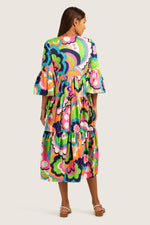 FLOWER DRESS in MULTI additional image 1
