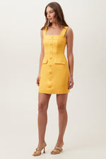 JENI DRESS in SUNSHINE YELLOW additional image 3