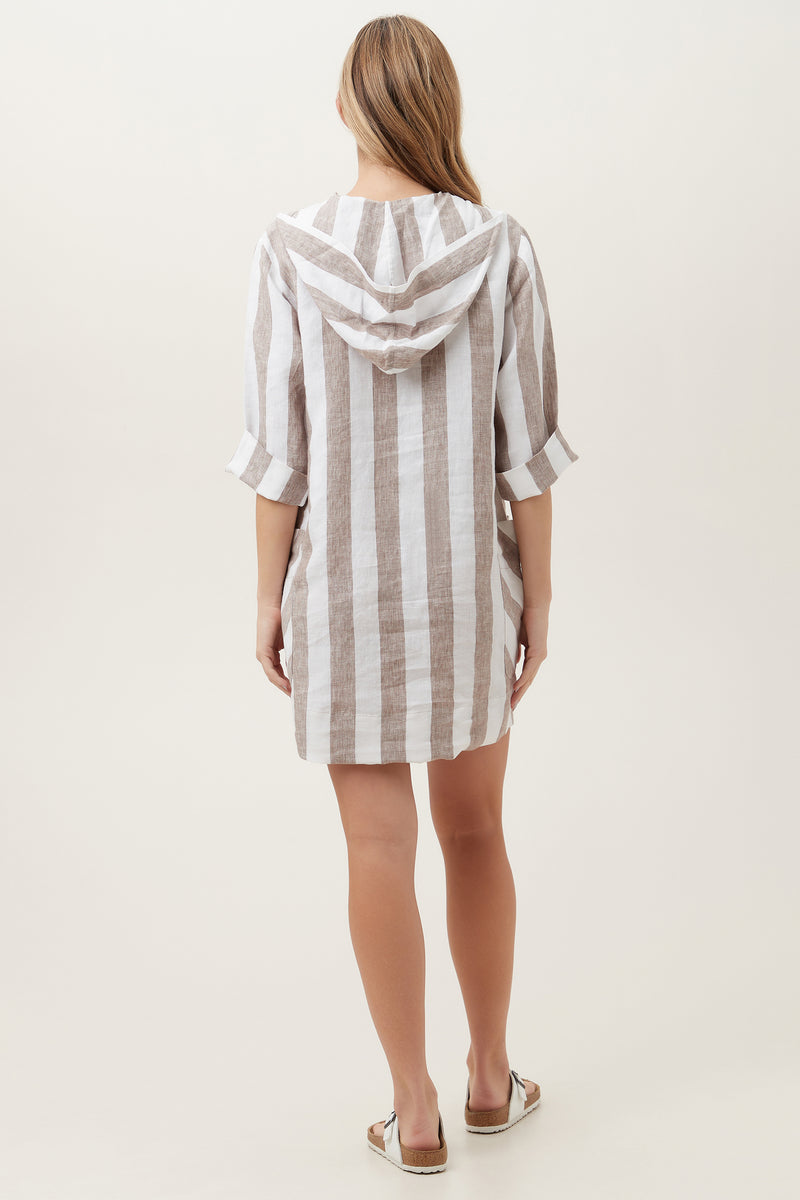 INTRIGUE DRESS in CANYON CLAY/WHITE additional image 1