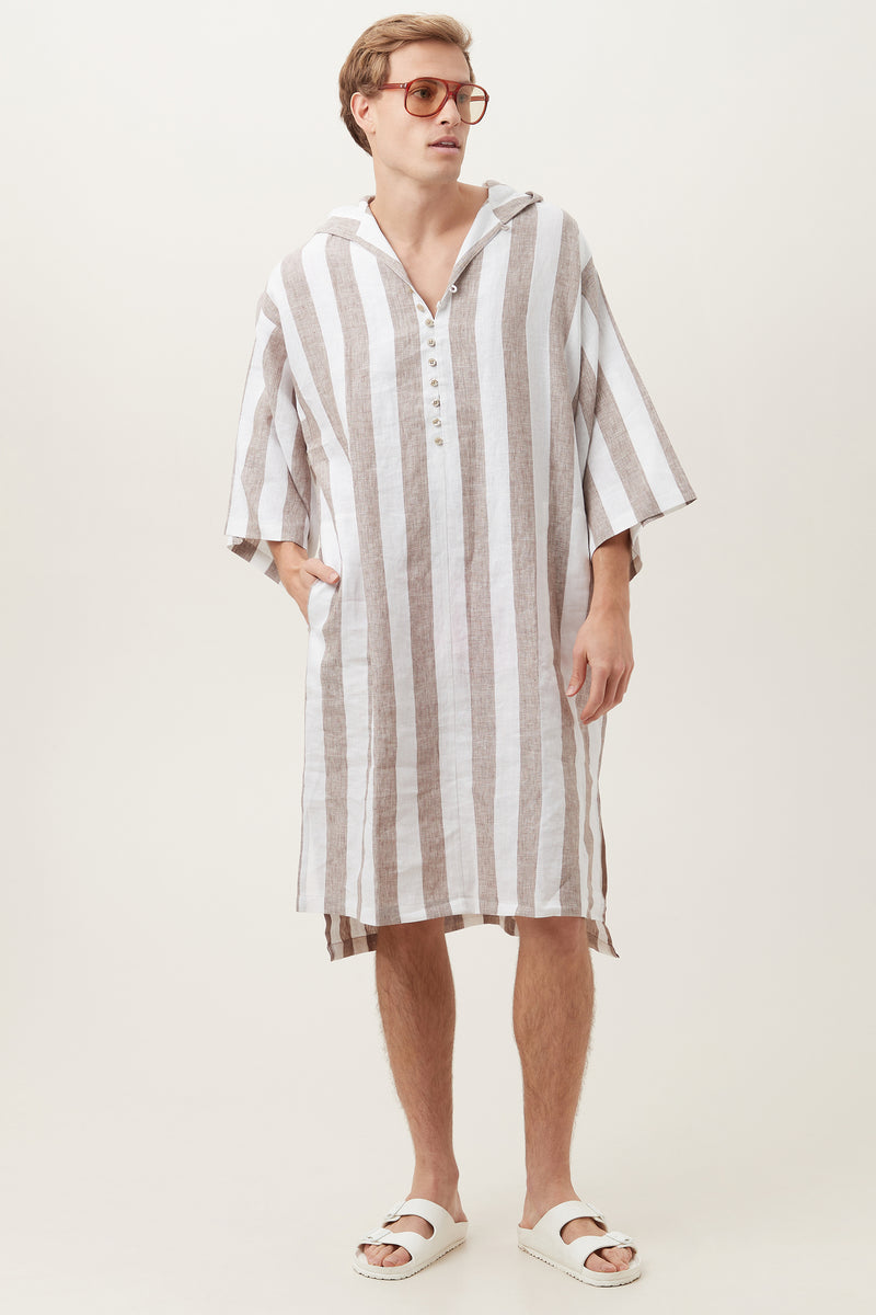 ROBLES CAFTAN in CANYON CLAY/WHITE