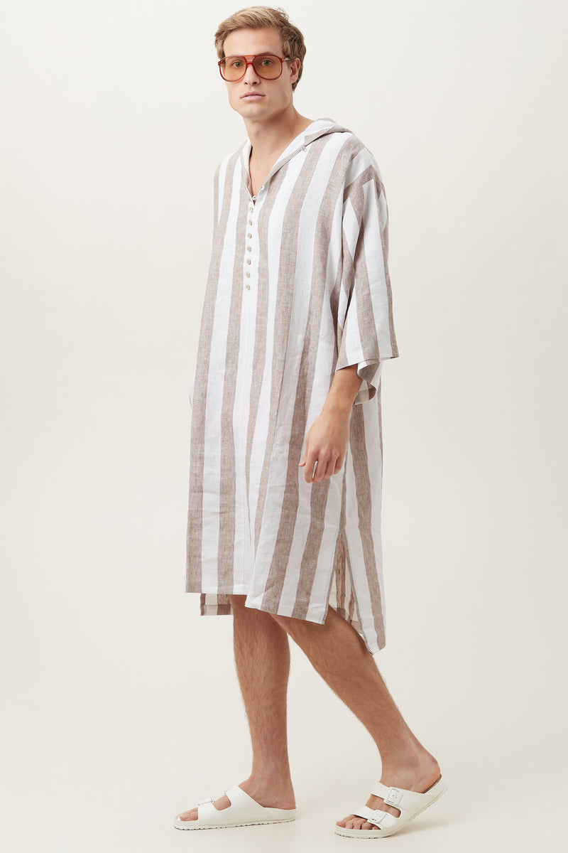 ROBLES CAFTAN in CANYON CLAY/WHITE additional image 4