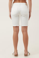 AG NIKKI DENIM SHORT in WHITE additional image 1