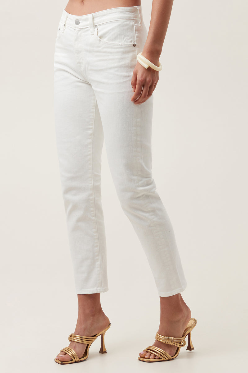 AG WHITE SLOUCHY SLIM EX BOYFRIEND JEAN in WHITE additional image 2