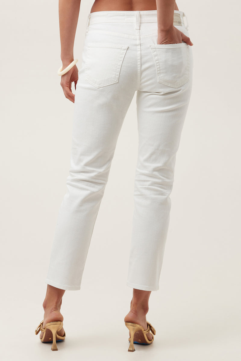 AG WHITE SLOUCHY SLIM EX BOYFRIEND JEAN in WHITE additional image 5