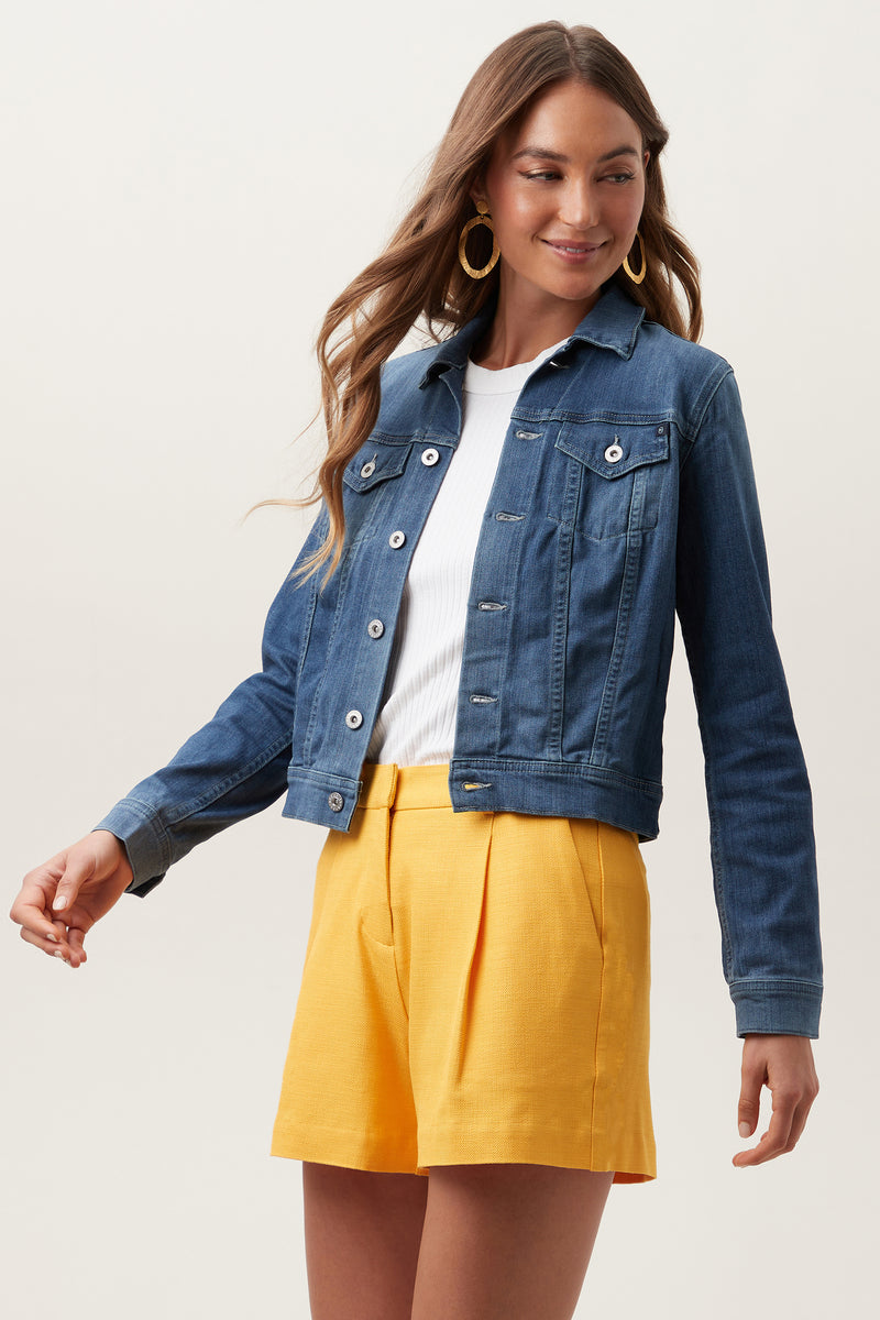 AG ROBYN DENIM JACKET in BLUE additional image 3