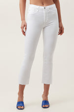 AG JODI CROP JEAN in WHITE