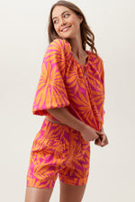LUNAH TOP in SUNSET PINK/TANGERINE DREAM additional image 8