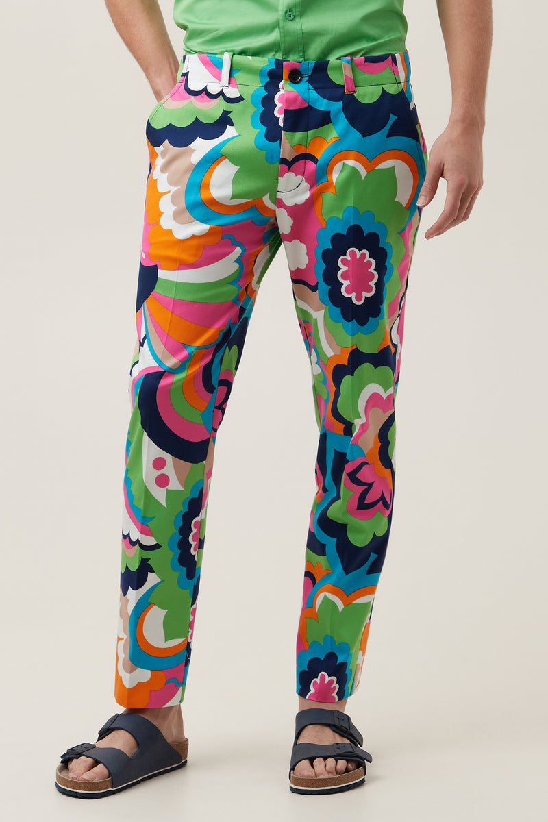 ALEX SLIM TROUSER in MULTI