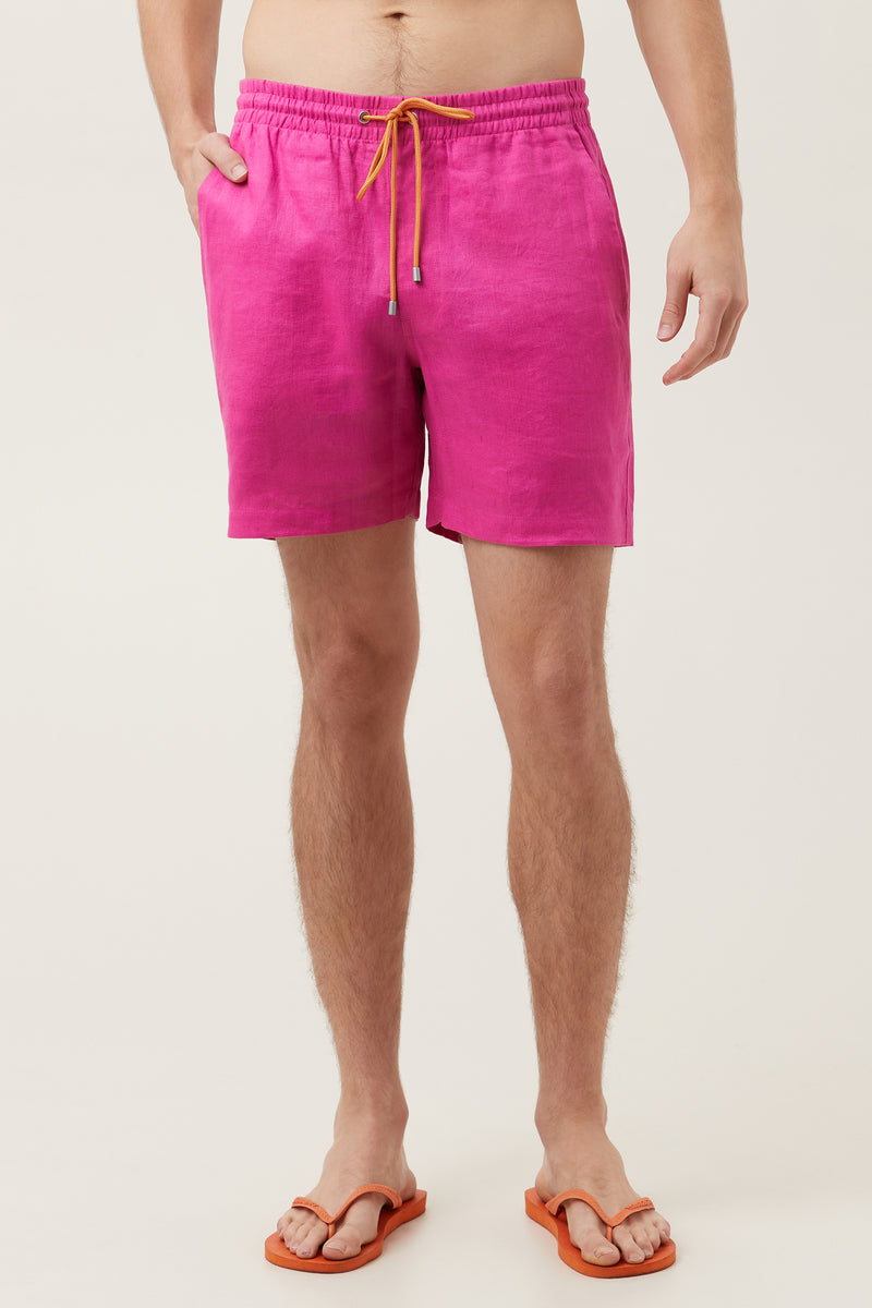 SHORELINE SHORT in SUNSET PINK