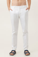 CLYDE SLIM TROUSER in WHITE